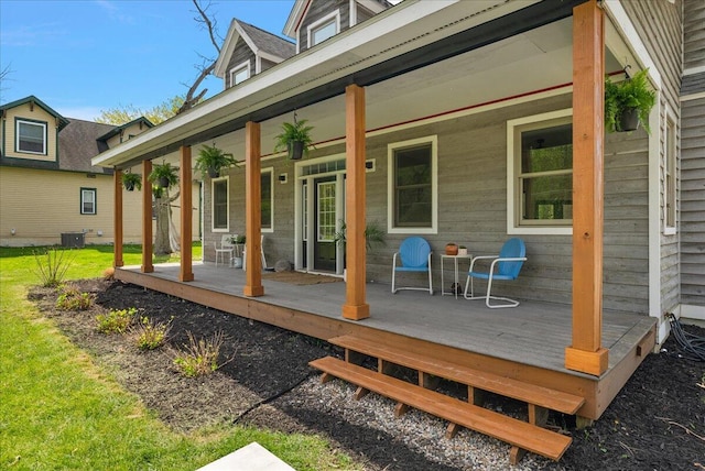 12950 Flynn Rd, Sawyer, MI 49125 - wooden deck with covered porch