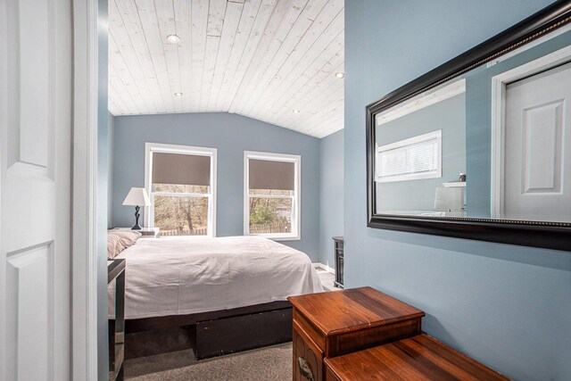 17653 Hiawatha Dr, Spring Lake, MI 49456 - bedroom with wood ceiling and vaulted ceiling