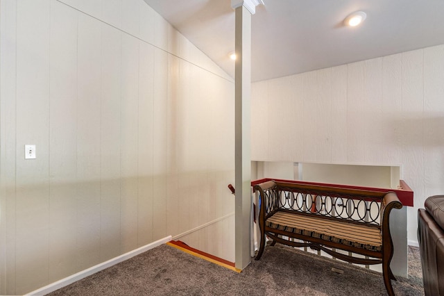 17653 Hiawatha Dr, Spring Lake, MI 49456 - bedroom with carpet floors, vaulted ceiling, and baseboards