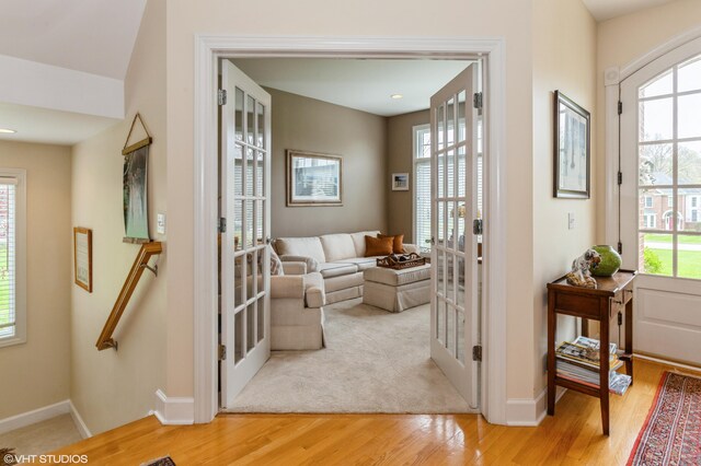 2235 Winters Way, Saint Joseph, MI 49085 - interior space with french doors, baseboards, and wood finished floors