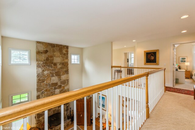 2235 Winters Way, Saint Joseph, MI 49085 - hallway featuring carpet flooring and recessed lighting