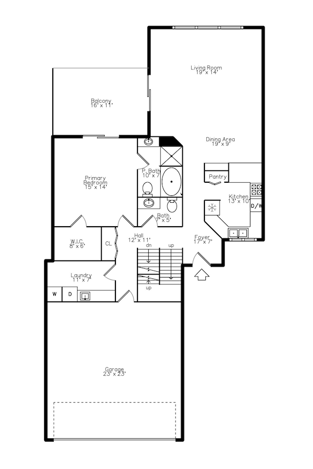 3108 N Rivers Edge Dr, Wayne, MI 48184 - floor plan