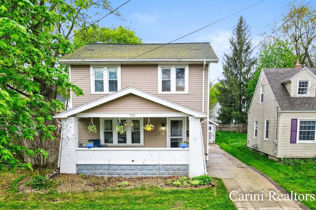view of front of home featuring a porch