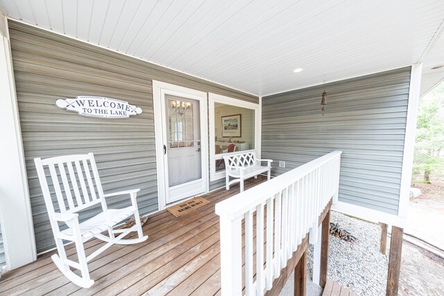 14 N Lighthouse Dr, Mears, MI 49436 - property entrance with covered porch
