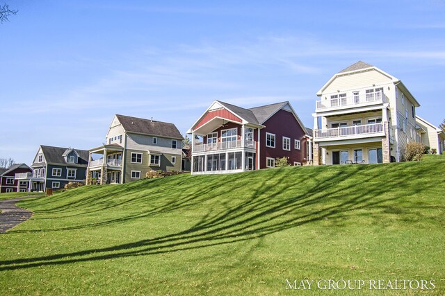 13460 Cottage View Ct, Gowen, MI 49326 - view of home's community with a yard and a residential view