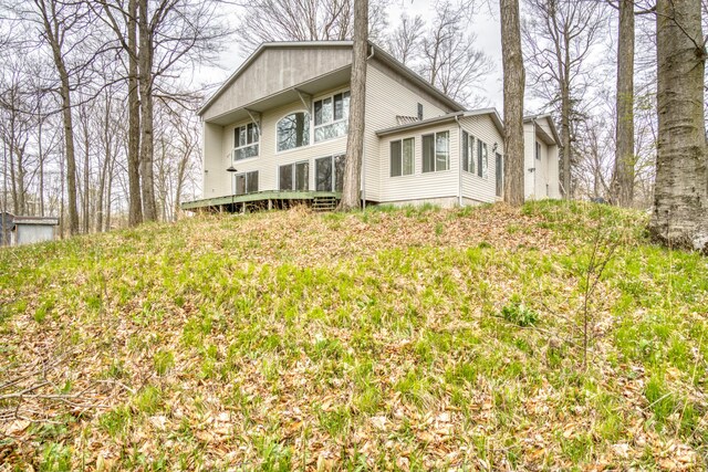 20425 Thornapple Ln, Big Rapids, MI 49307 - view of rear view of property