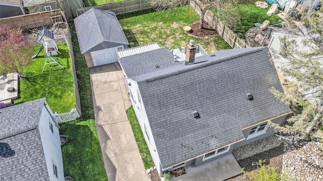 drone / aerial view