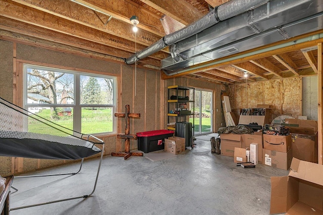 8308 E G Ave, Kalamazoo, MI 49048 - basement with visible vents