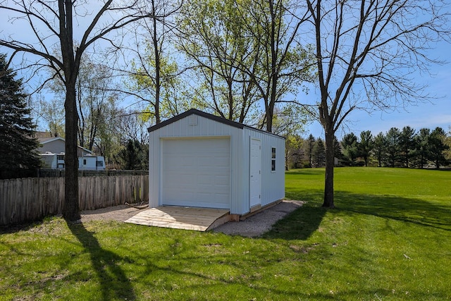 8308 E G Ave, Kalamazoo, MI 49048 - detached garage featuring fence