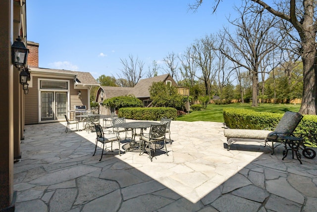 602 N Kalamazoo Ave, Marshall, MI 49068 - view of patio featuring outdoor dining area