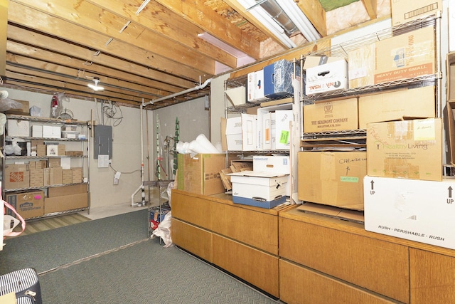 view of basement