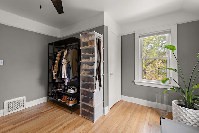 closet with visible vents