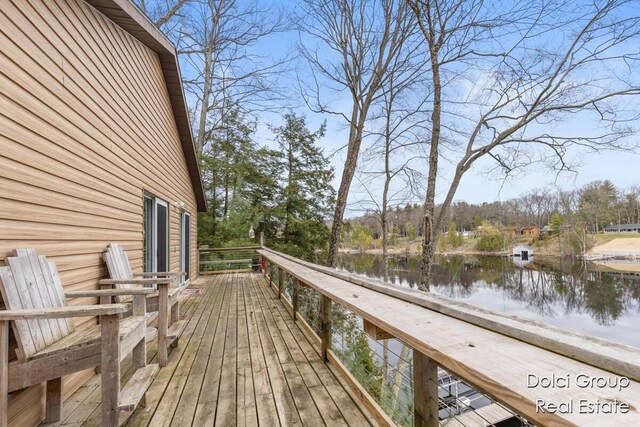 4600 S Teal Ln, Newaygo, MI 49337 - view of dock featuring a water view