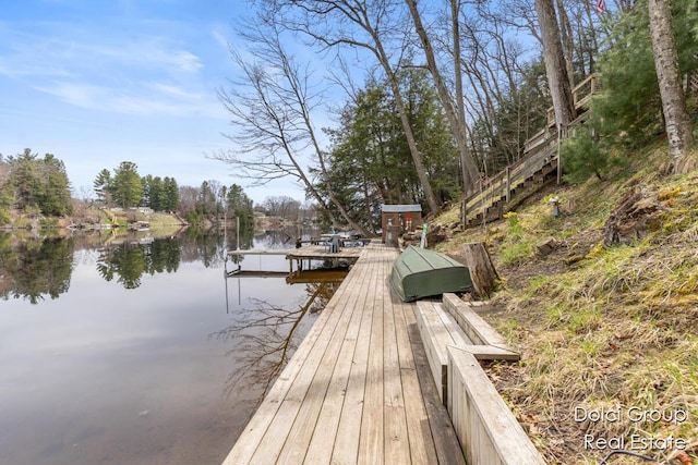 4600 S Teal Ln, Newaygo, MI 49337 - view of dock featuring a water view