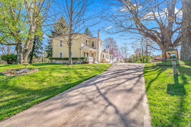 view of road featuring driveway
