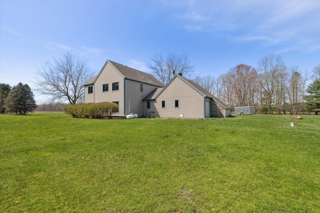 exterior space with a lawn