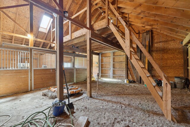 view of horse barn