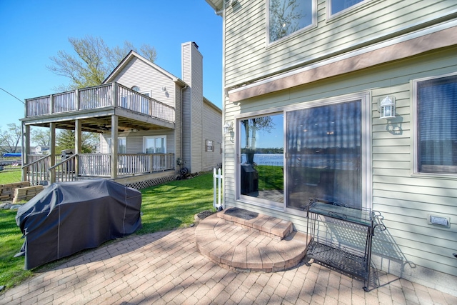 5576 Rays Dr, Onsted, MI 49265 - view of patio / terrace featuring grilling area
