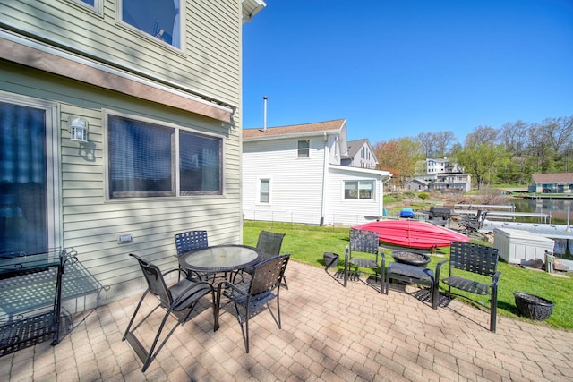 5576 Rays Dr, Onsted, MI 49265 - view of patio / terrace featuring outdoor dining area
