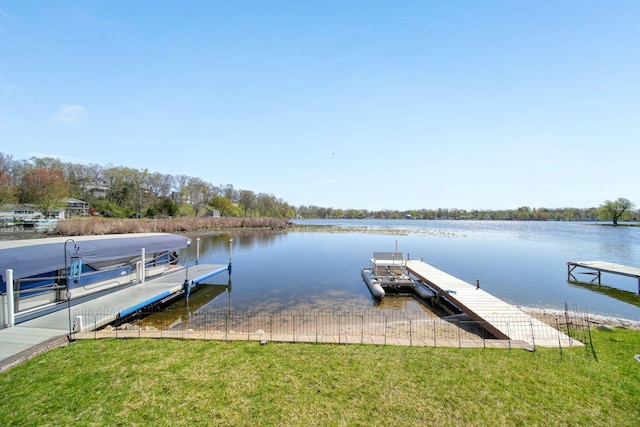 5576 Rays Dr, Onsted, MI 49265 - view of dock featuring a water view