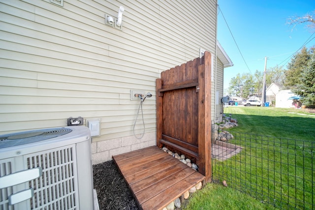 5576 Rays Dr, Onsted, MI 49265 - exterior details featuring central AC unit