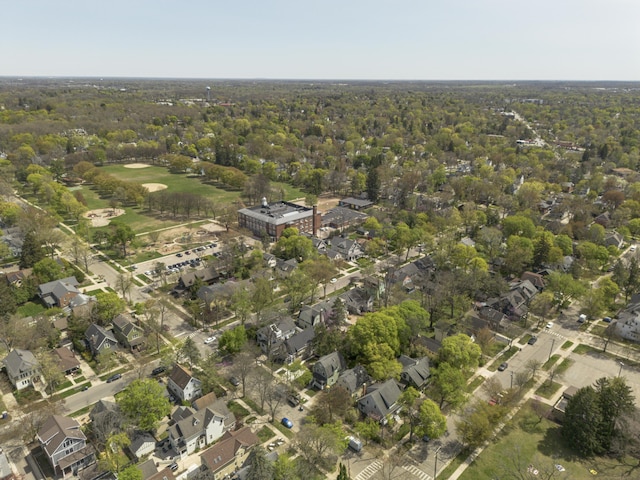 1324 Wells St, Ann Arbor, MI 48104 - bird's eye view featuring a view of trees