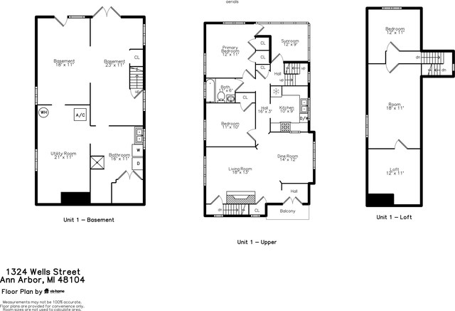1324 Wells St, Ann Arbor, MI 48104 - plan