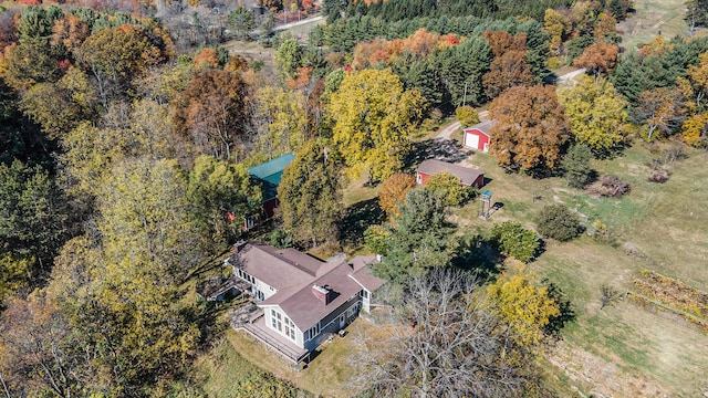 2347 W W Dowling Rd, Delton, MI 49046 - view of subject property with a heavily wooded area