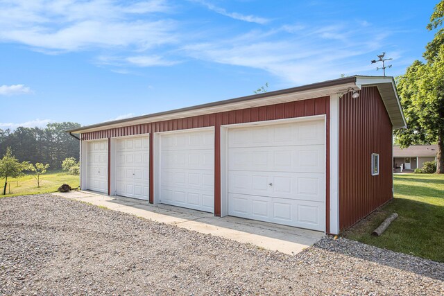 2347 W W Dowling Rd, Delton, MI 49046 - view of detached garage