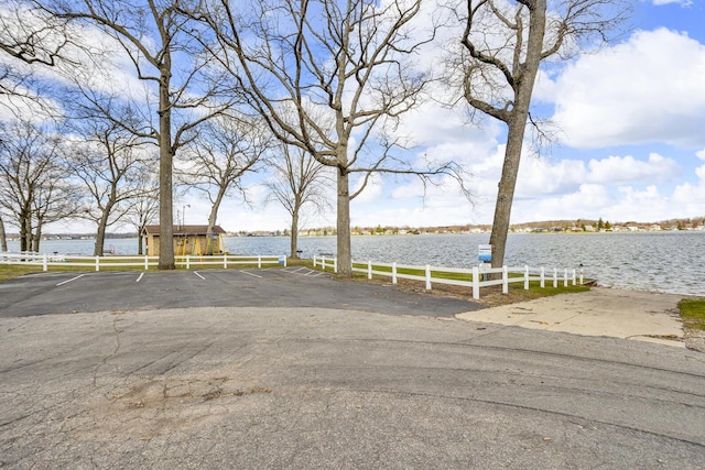 220 Nottingham Dr, Brooklyn, MI 49230 - uncovered parking lot with a water view
