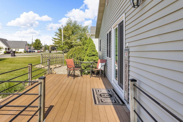 220 Nottingham Dr, Brooklyn, MI 49230 - deck featuring a yard