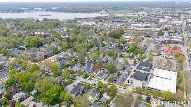 69 W 13th St, Holland, MI 49423 - aerial view of property's location featuring a large body of water