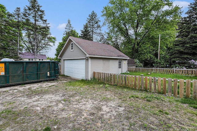 14770 Panu Ave, Kaleva, MI 49645 - view of detached garage
