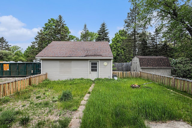 14770 Panu Ave, Kaleva, MI 49645 - view of fenced backyard
