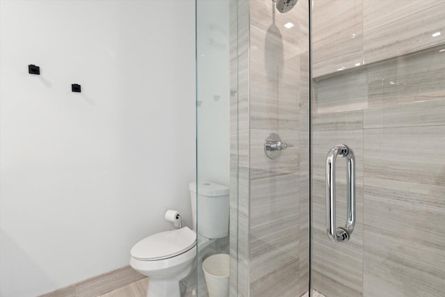 533 E Harrison Unit 3, Royal Oak, MI 48067 - bathroom featuring toilet and a shower stall