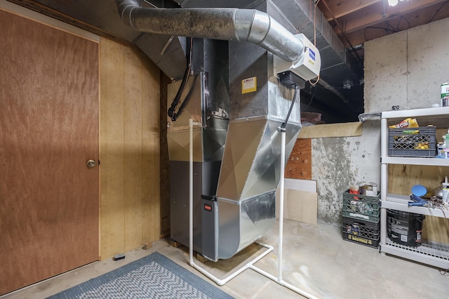 275 S Bluffwood Ter, Saint Joseph, MI 49085 - utility room featuring heating unit