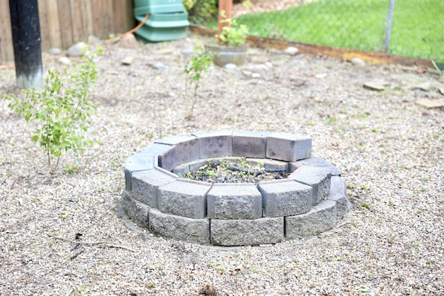 6131 S Mohawk Ave, Ypsilanti, MI 48197 - exterior view of an outdoor fire pit