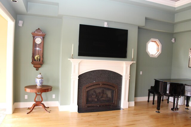 60 Timber Ridge Ct, Milan, MI 48160 - living room featuring wood finished floors and a fireplace with flush hearth