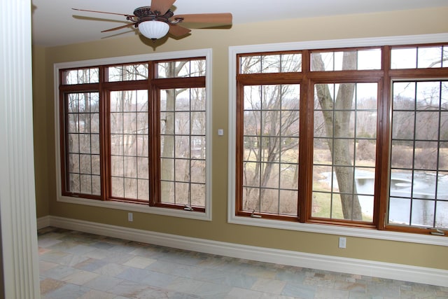 60 Timber Ridge Ct, Milan, MI 48160 - entryway featuring a ceiling fan and plenty of natural light