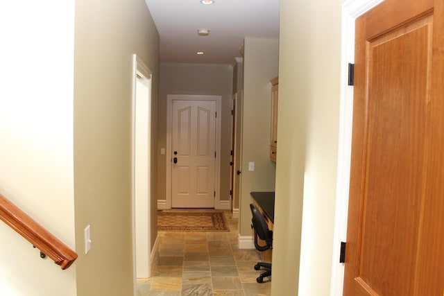 60 Timber Ridge Ct, Milan, MI 48160 - corridor featuring baseboards and recessed lighting