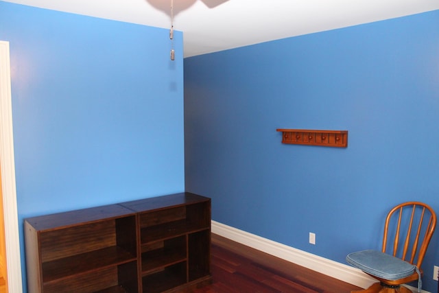 60 Timber Ridge Ct, Milan, MI 48160 - unfurnished room with dark wood-style flooring and ceiling fan