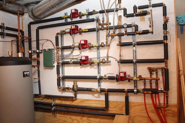 60 Timber Ridge Ct, Milan, MI 48160 - utility room featuring water heater