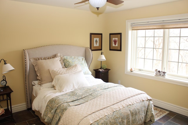 60 Timber Ridge Ct, Milan, MI 48160 - bedroom featuring baseboards and ceiling fan