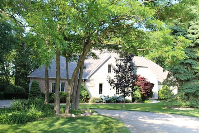 60 Timber Ridge Ct, Milan, MI 48160 - view of front of property with a front lawn and brick siding
