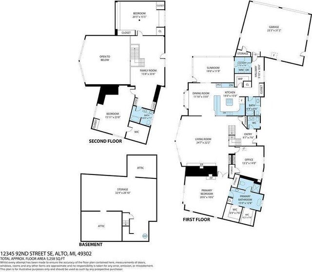 12345 92nd St SE, Alto, MI 49302 - view of layout