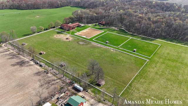 12345 92nd St SE, Alto, MI 49302 - bird's eye view with a view of trees and a rural view