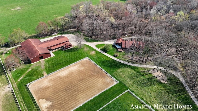 12345 92nd St SE, Alto, MI 49302 - bird's eye view featuring a rural view