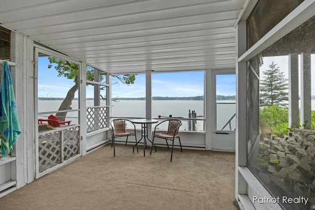 1266 E 88th St, Newaygo, MI 49337 - sunroom / solarium with a water view