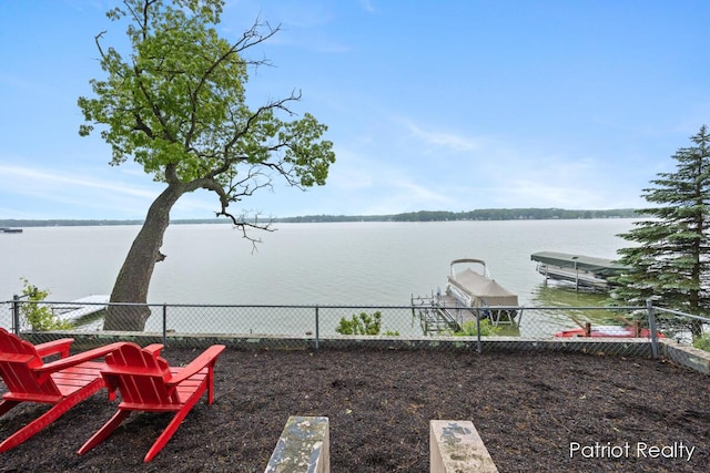 1266 E 88th St, Newaygo, MI 49337 - water view with a dock