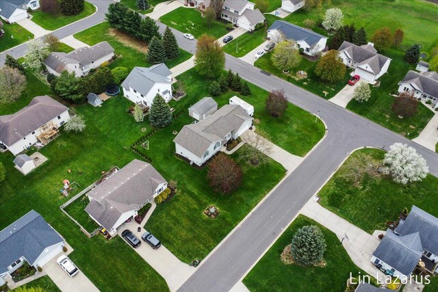 6332 Rush Creek Ct, Hudsonville, MI 49426 - bird's eye view with a residential view